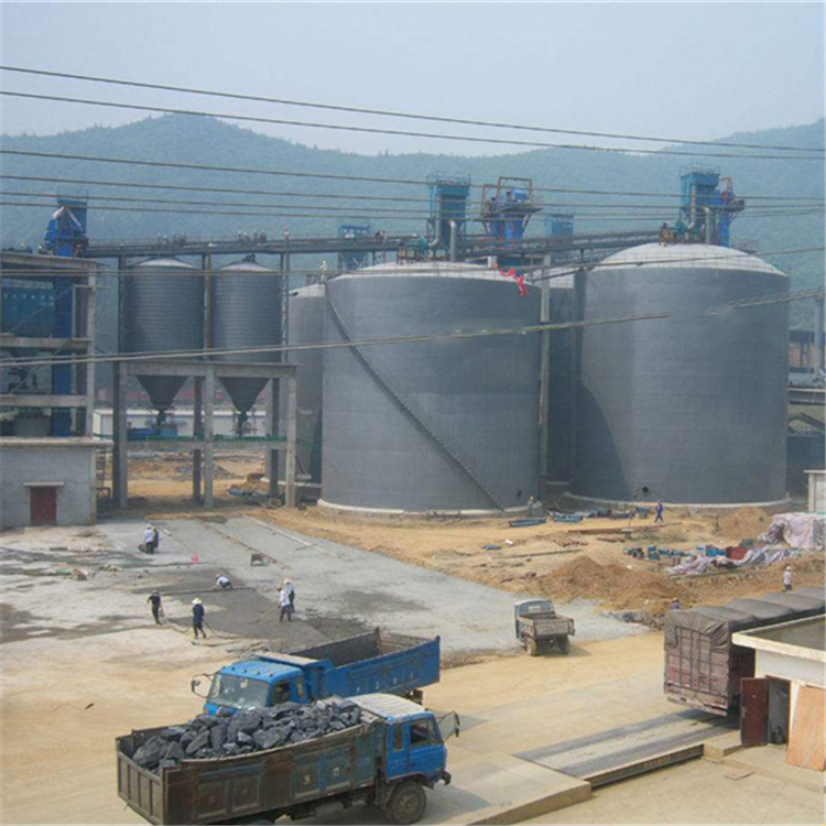 绍兴水泥钢板仓2座3000吨青岛项目进入施工